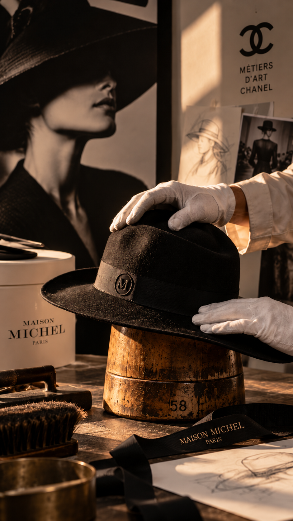 Maison Michel à Cannes, l'atelier qui façonne aussi les chapeaux de Chanel