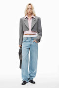 Alexander Wang Blazer court avec plastron chemise