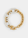 COLLIER XL LINK OVERSIZE DORÉ ET ARGENT