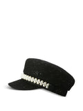 Casquette à ornements de perles
