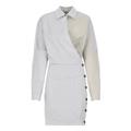 Philosophy Robe avec boutons bleue