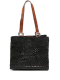 Sac Irina en raphia noir