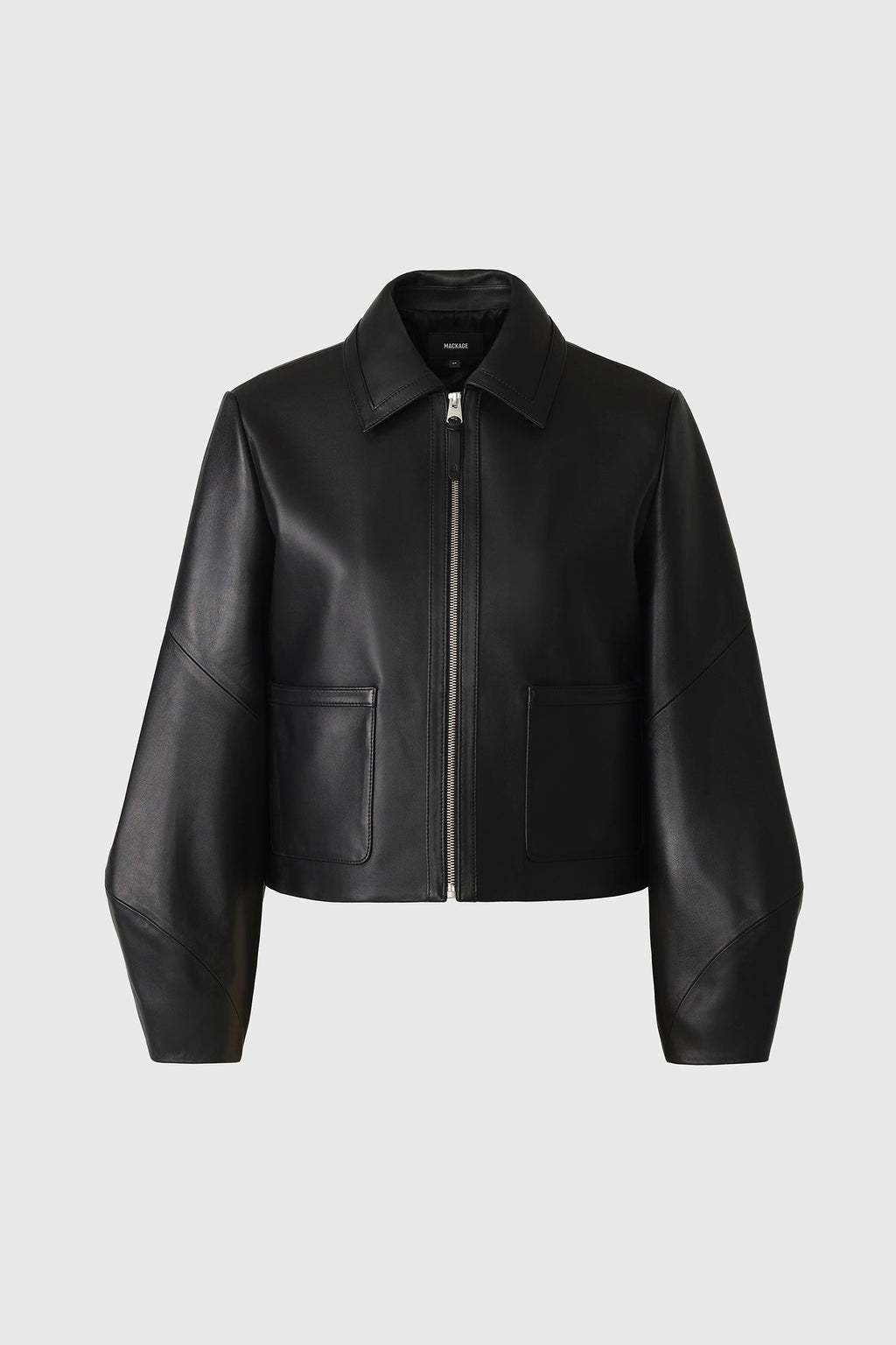 SOLANA Blouson d’aviateur de coupe décontractée en cuir
