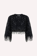 Veste à paillettes embellie