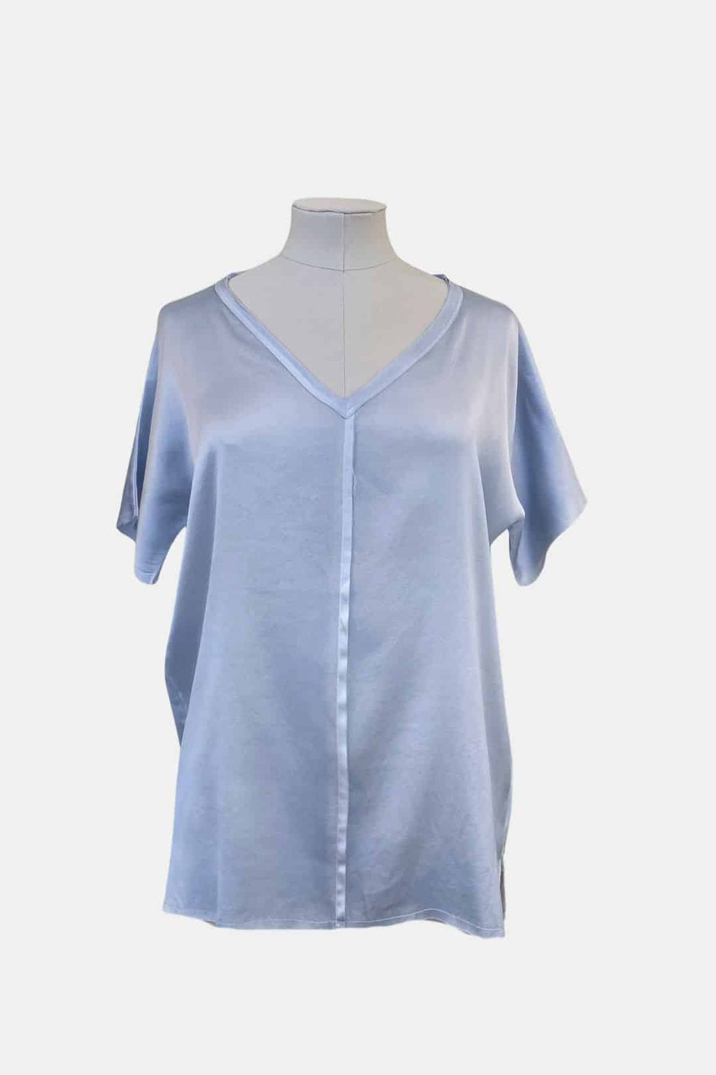 Top col v profond manches kimono