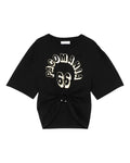 Crop-t-shirt logo pacomania black