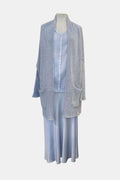 Cardigan cachemire dusty blue