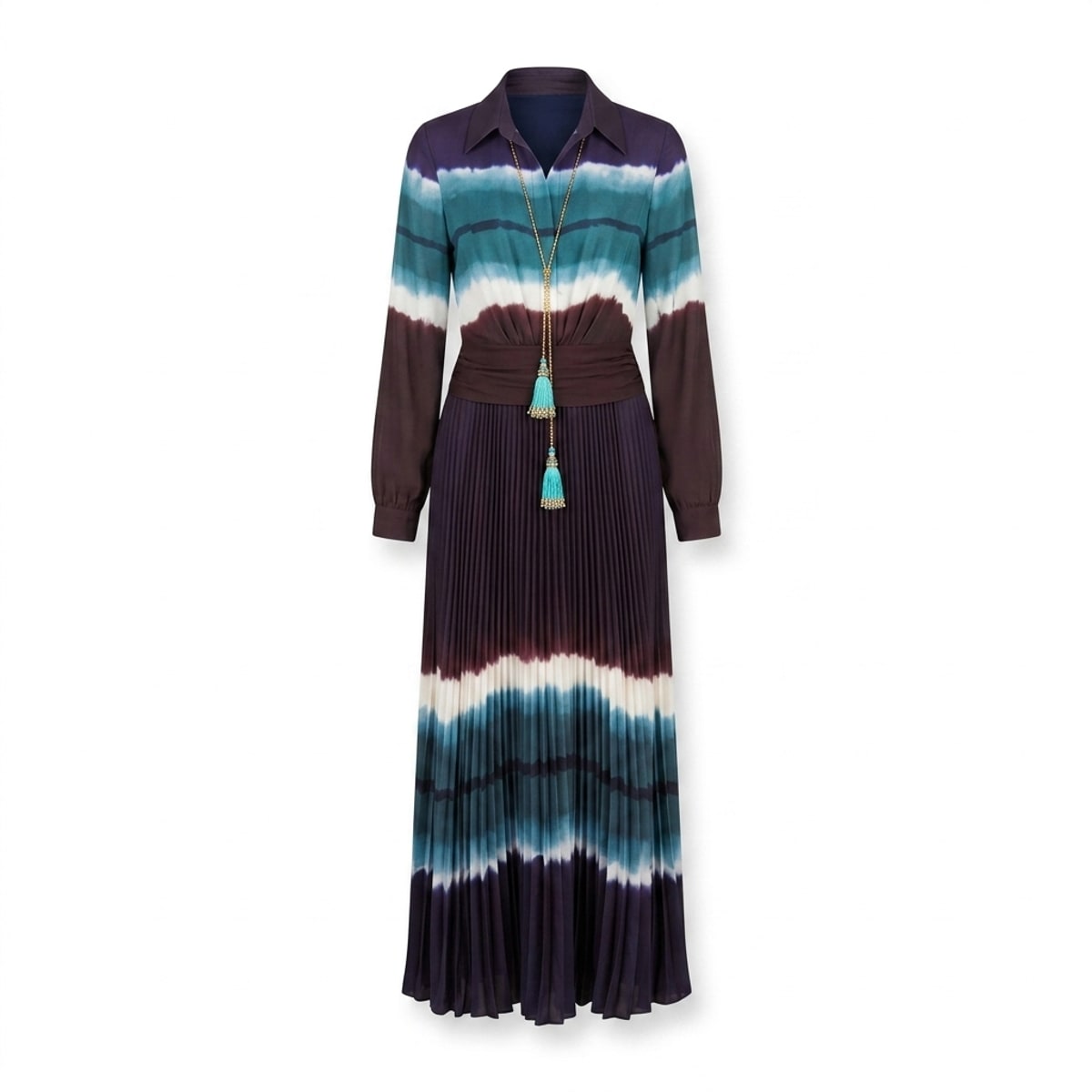 Robe Tasie plissée tie and Dye ( sautoir vendu séparément )