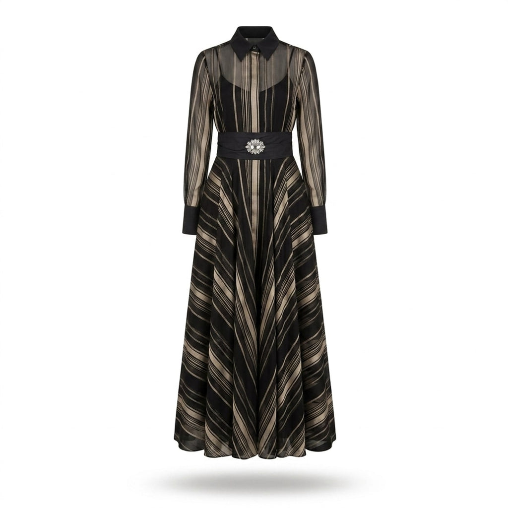 Robe Maria sole Long ( ceinture incluse )