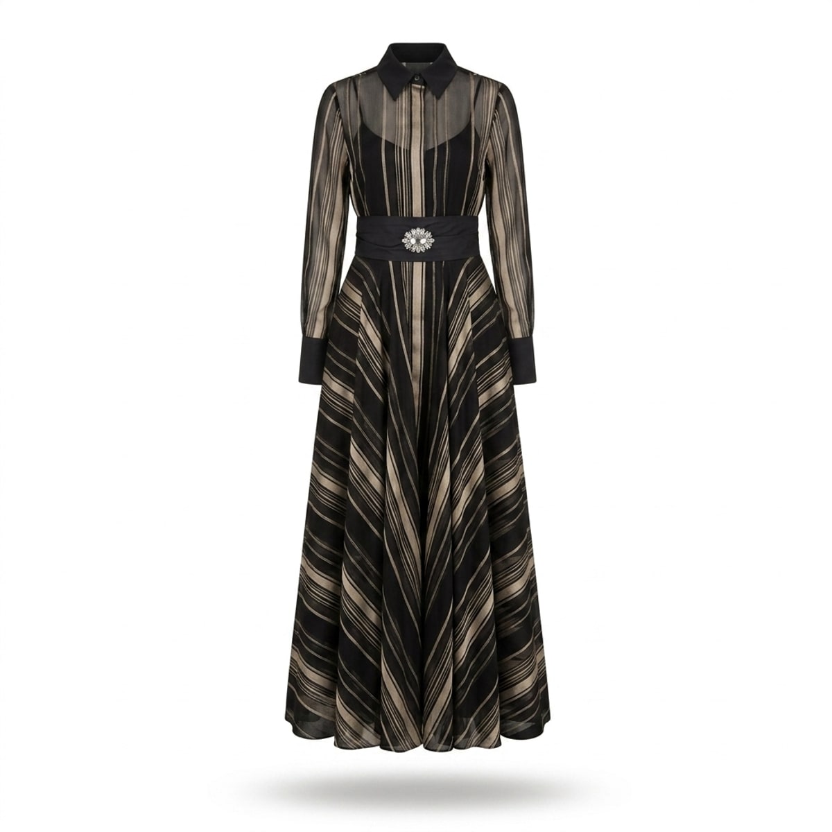 Robe Maria sole Long ( ceinture incluse )