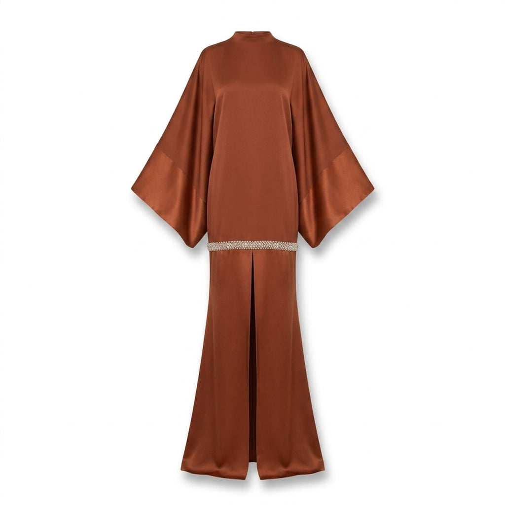 Robe longue Acajou Paris je t'aime