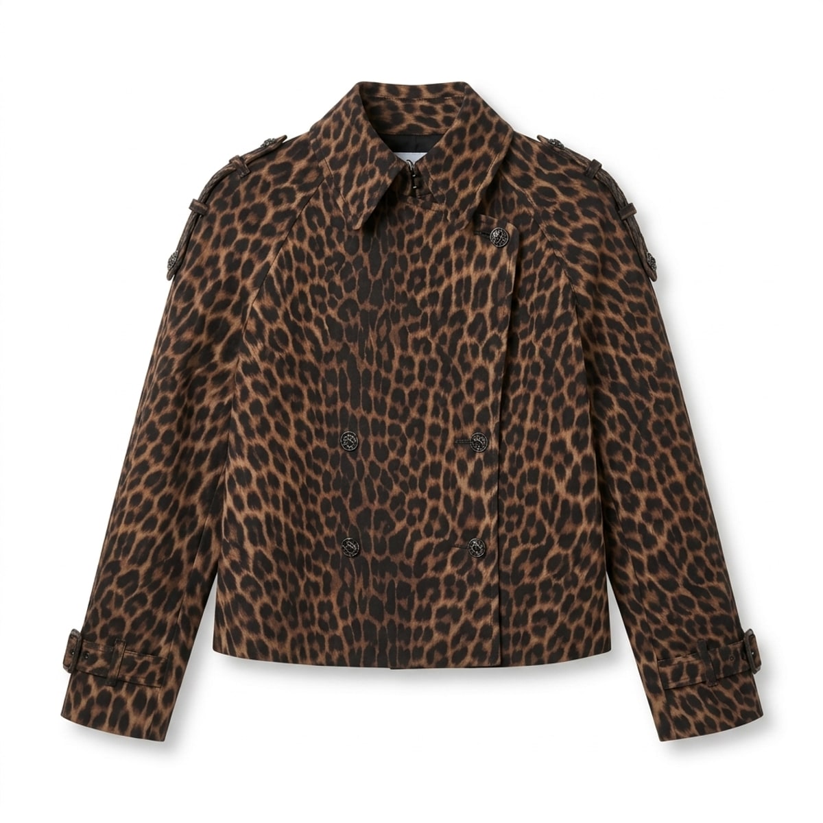 Veste Sacha courte imprimeé Leopard
