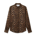 chemise Penny en soie imprimée Leopard