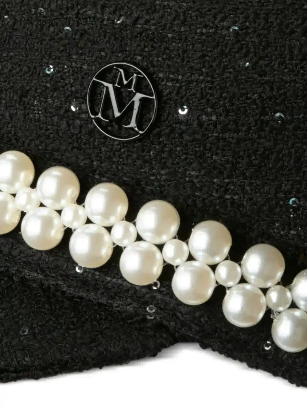 Casquette à ornements de perles