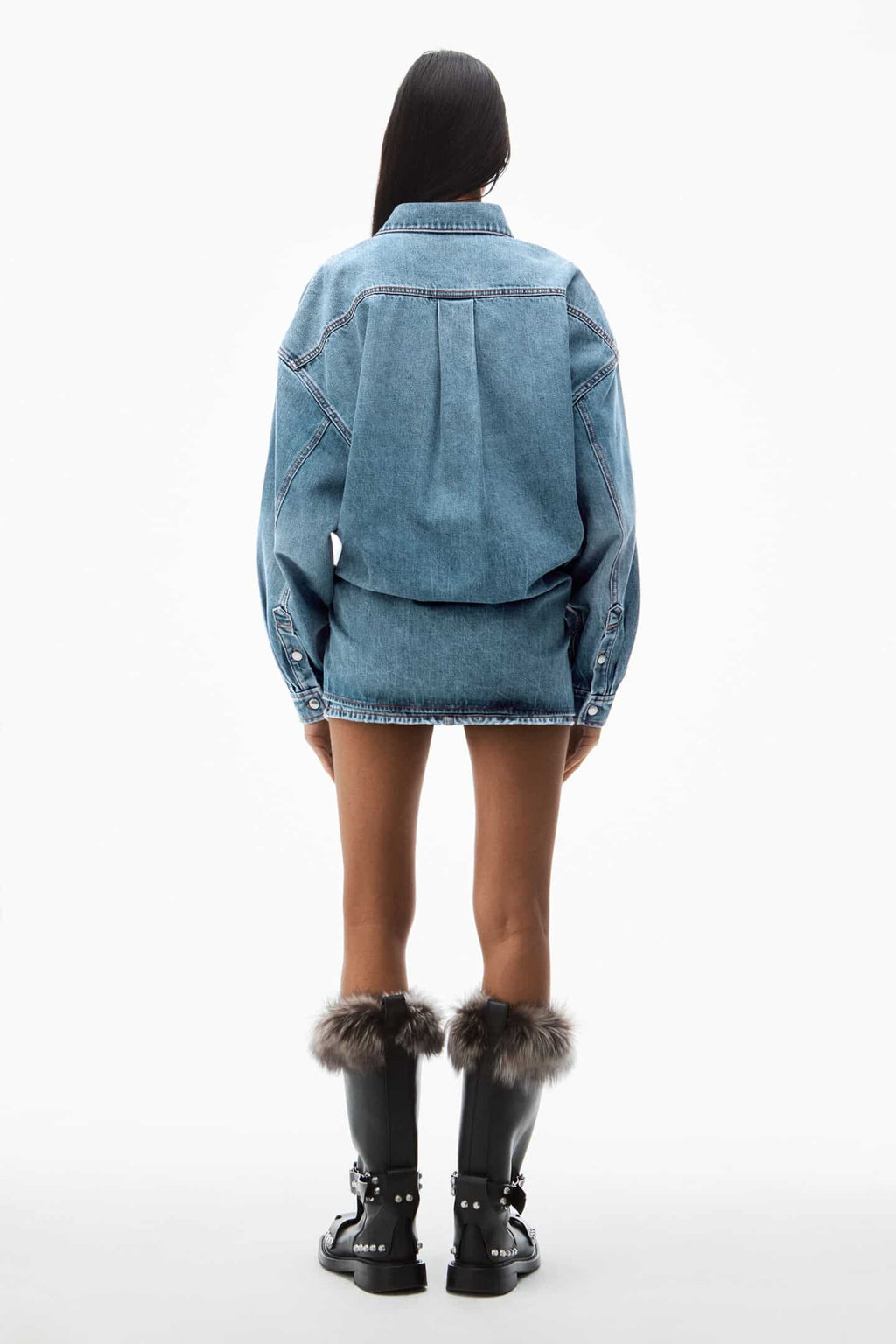 Robe chemise en jean