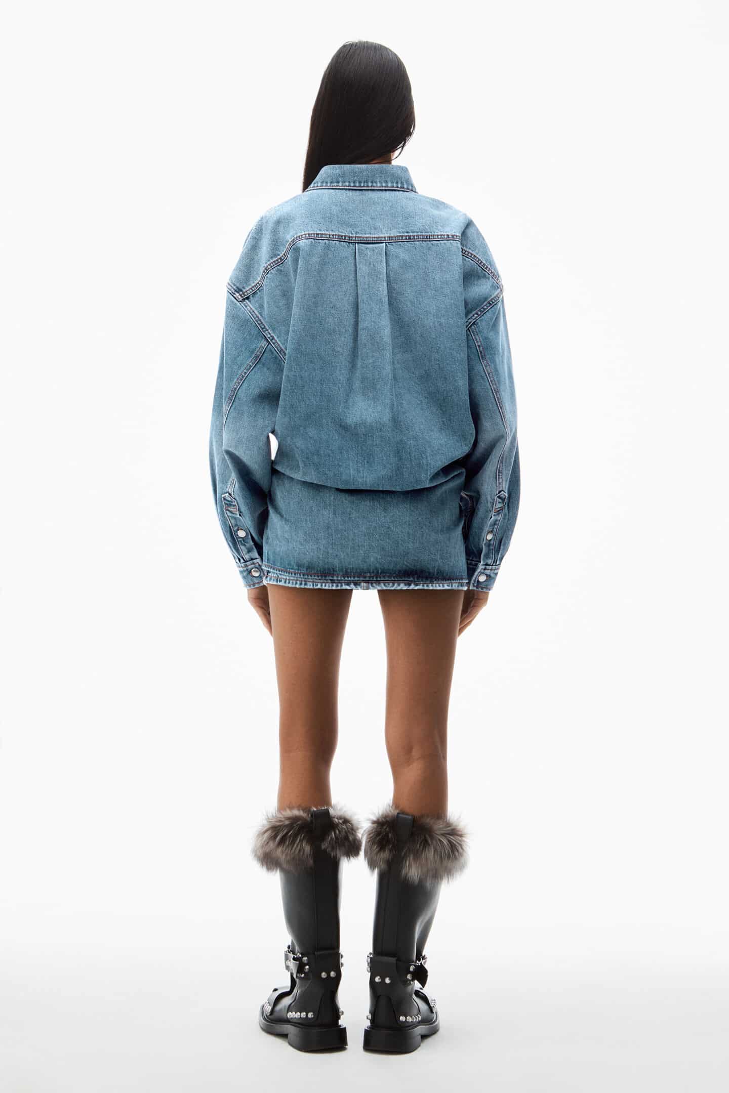 Robe chemise en jean