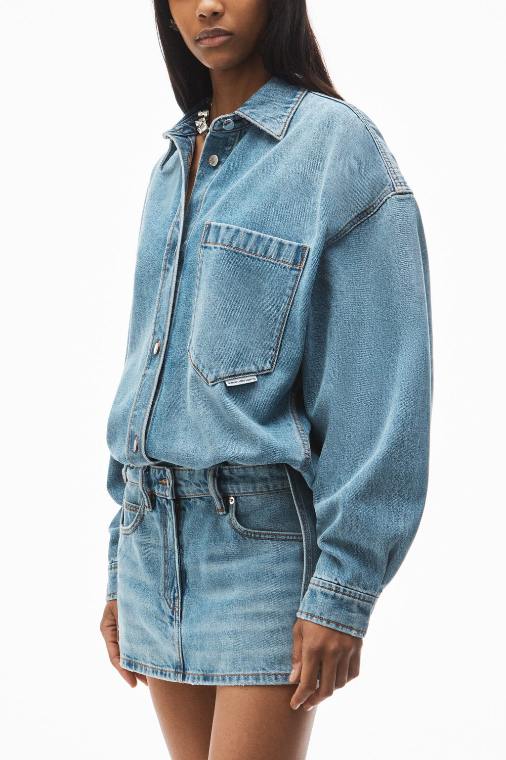 Robe chemise en jean