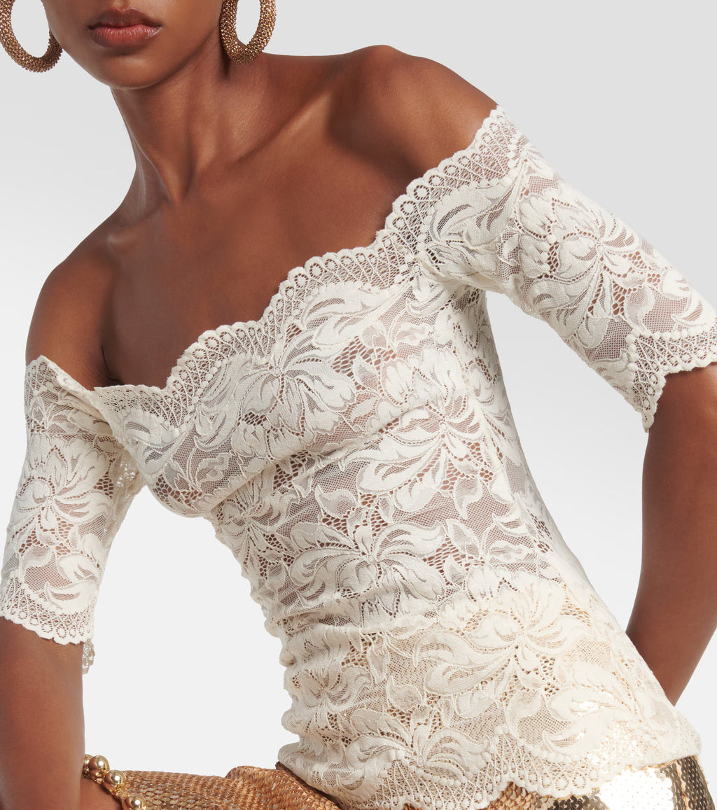 Top en dentelle