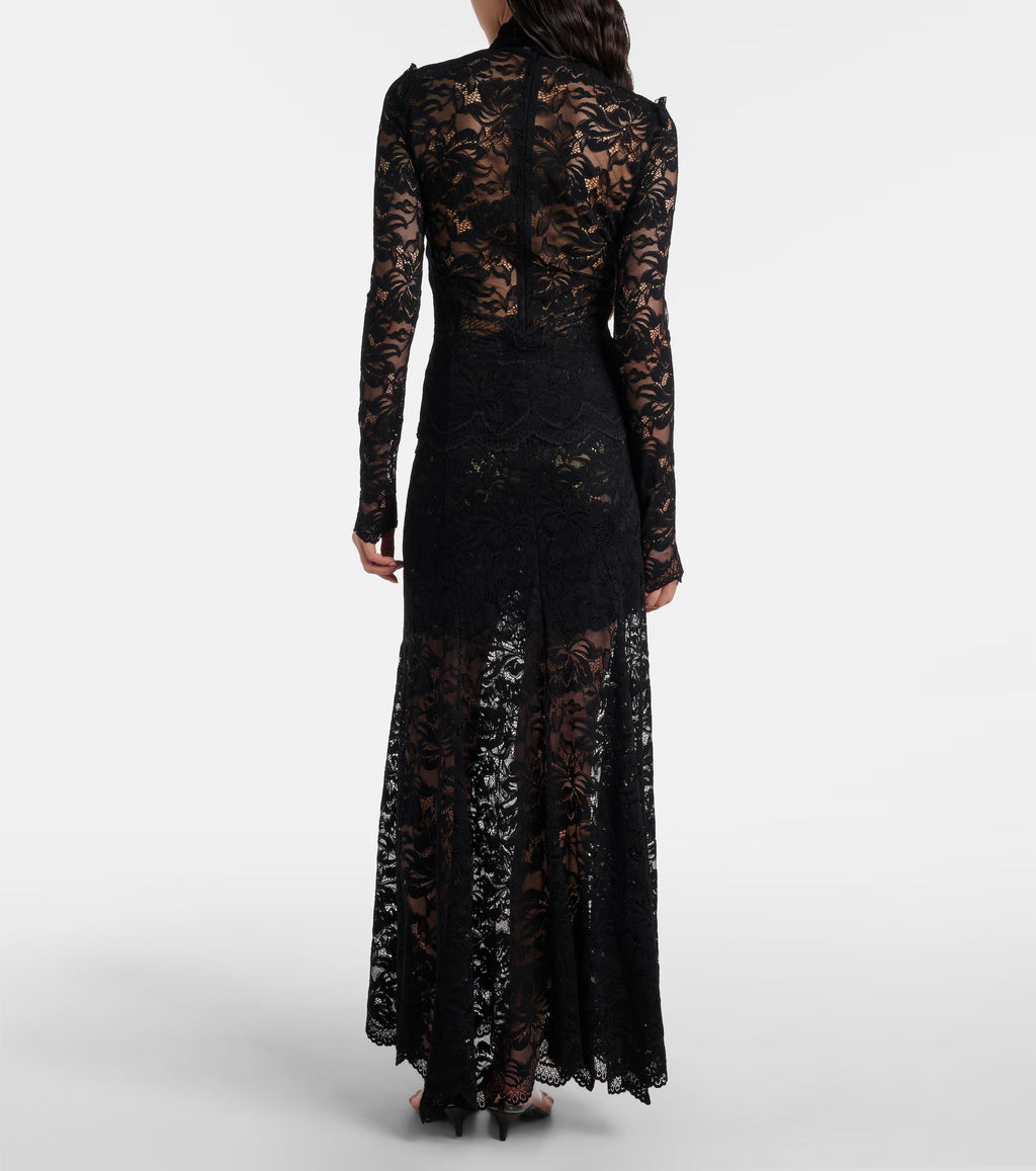 Top en dentelle à fleurs – Rabanne