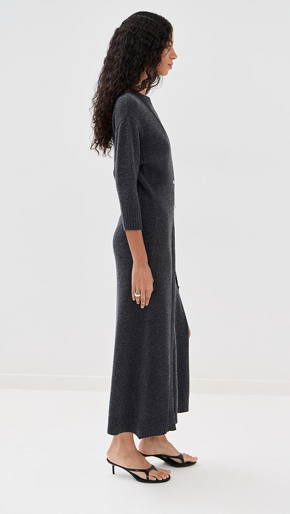 Robe en maille fine longueur midi