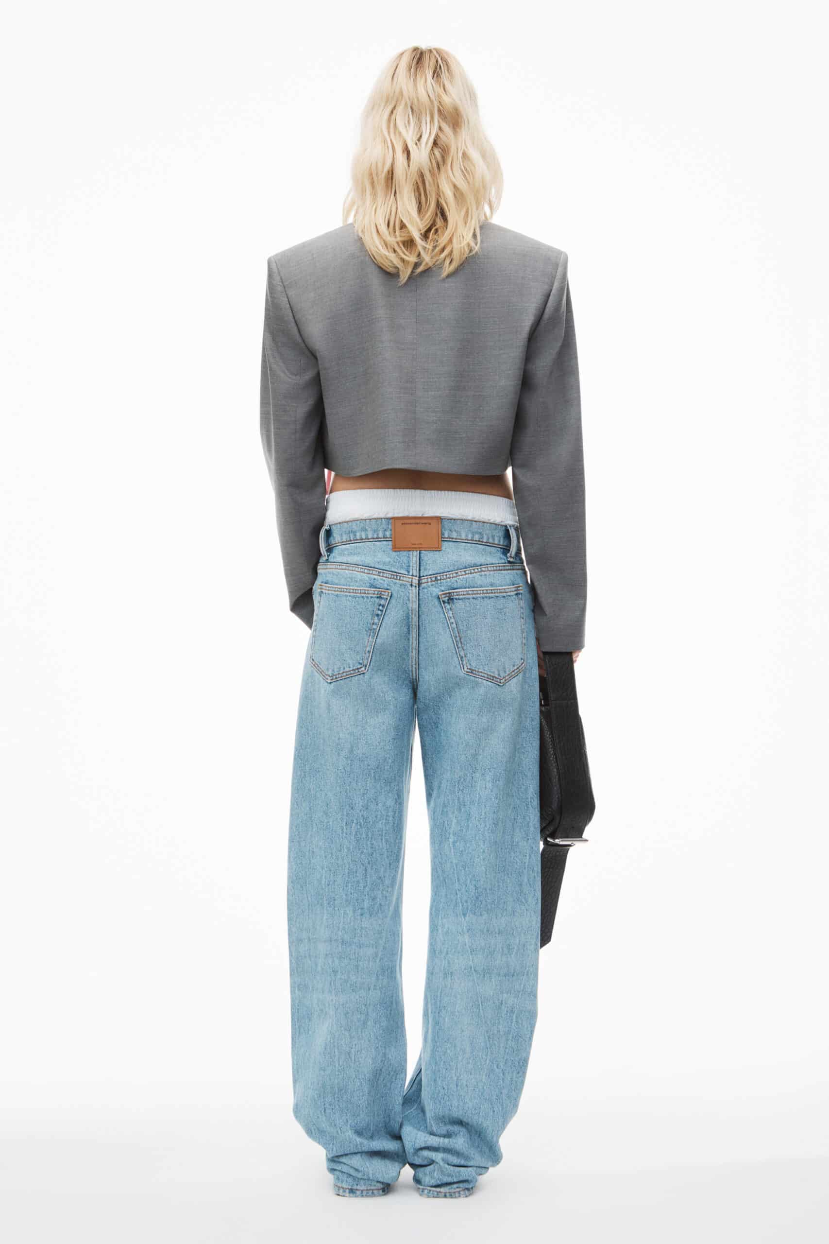 Alexander Wang Blazer court avec plastron chemise