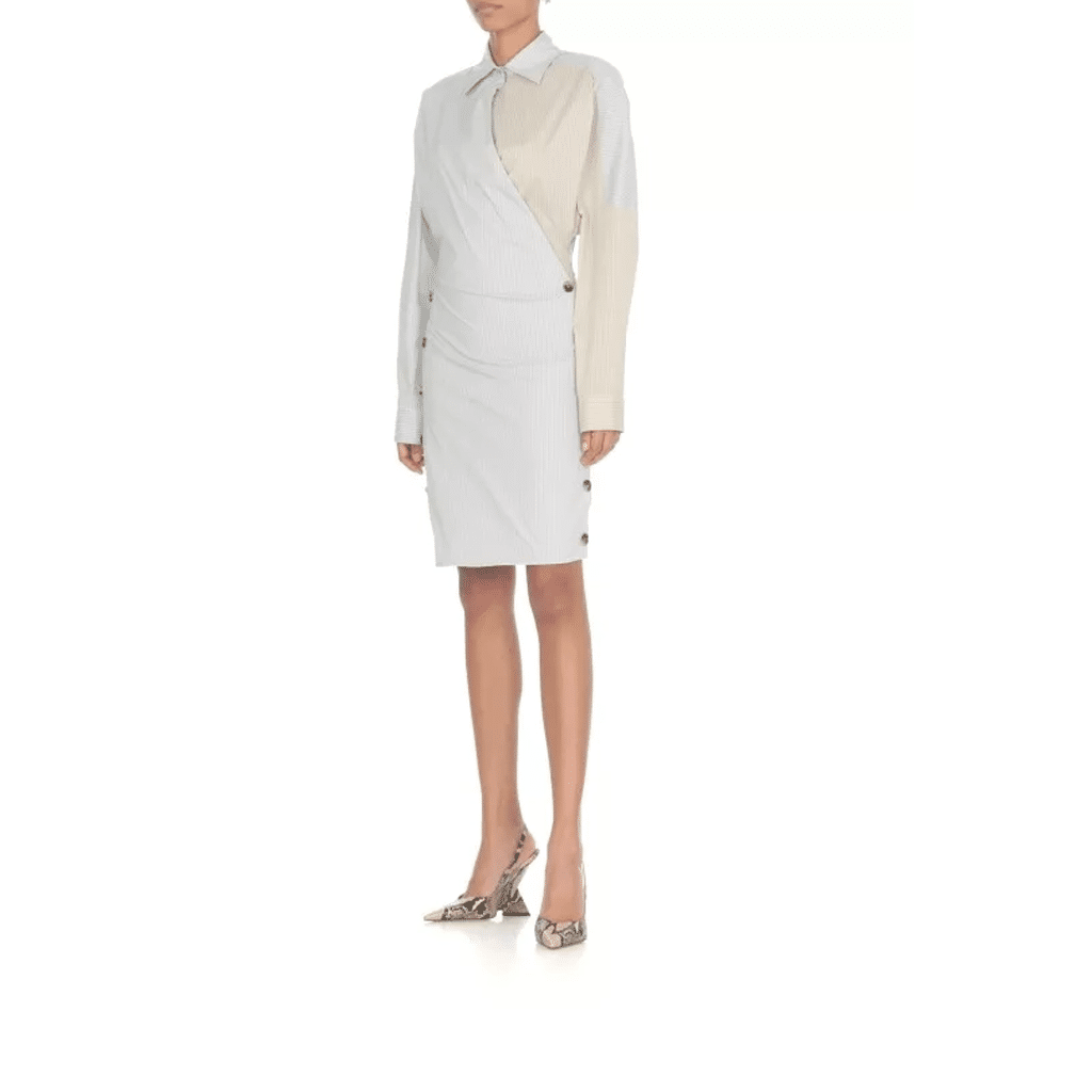 Philosophy Robe avec boutons bleue