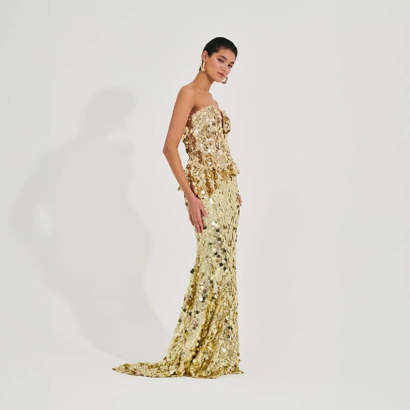 Corsage En Sequins Miroir