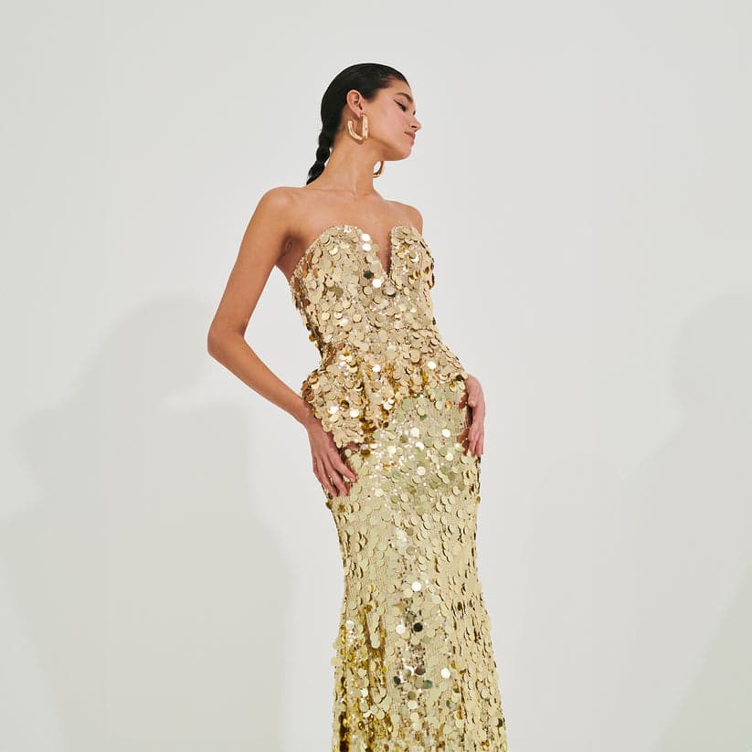 Jupe À Sequins Miroir