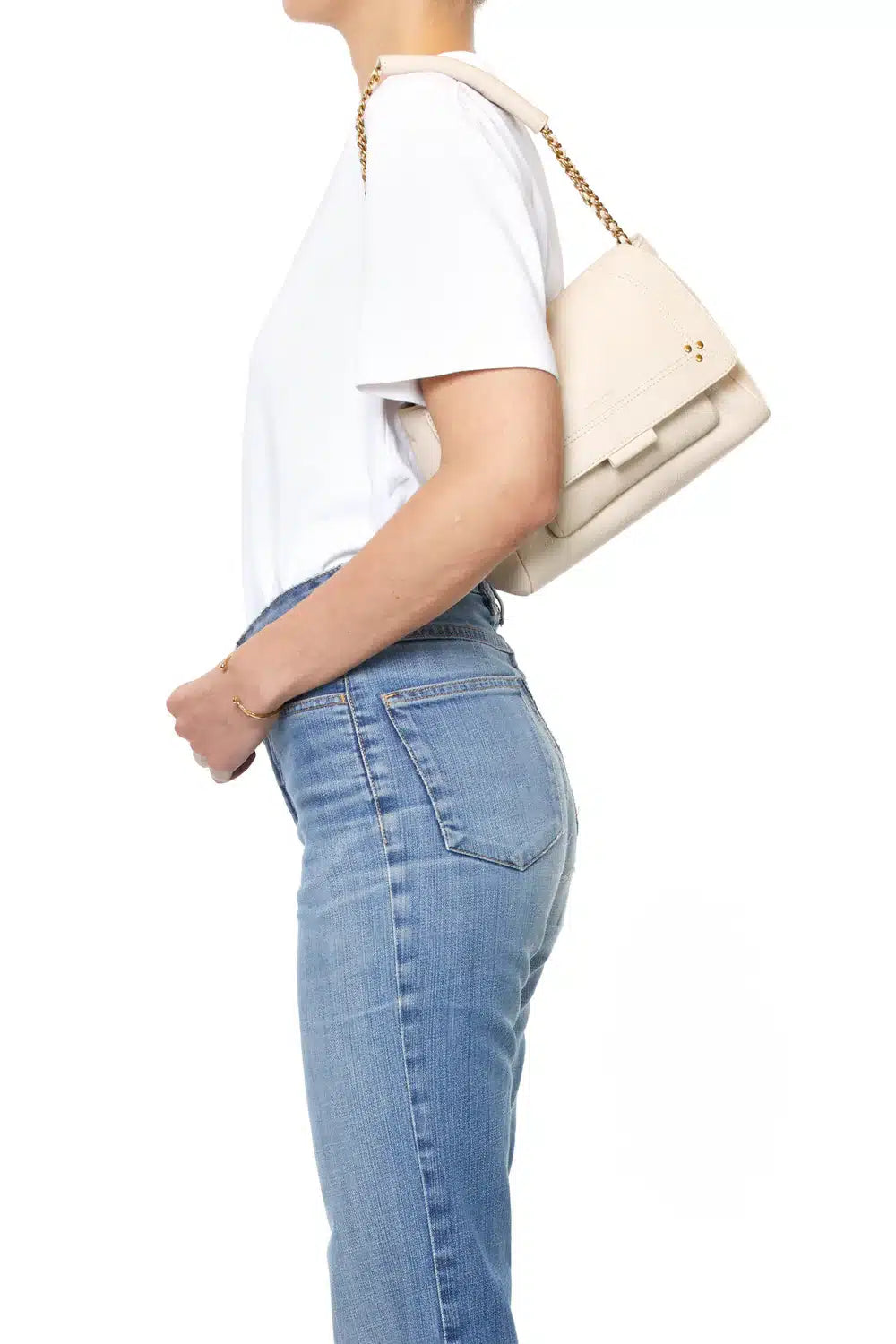 Lulu M Chèvre Ecru grainé