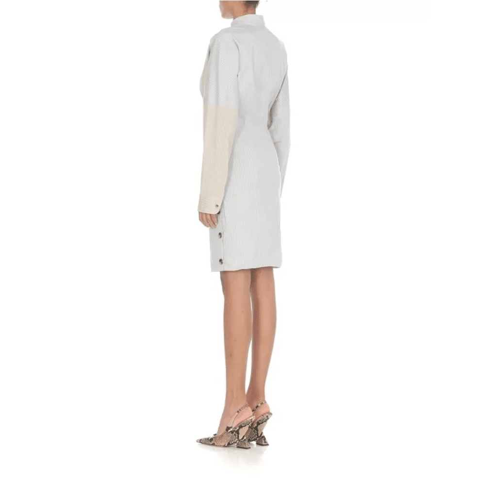 Philosophy Robe avec boutons bleue