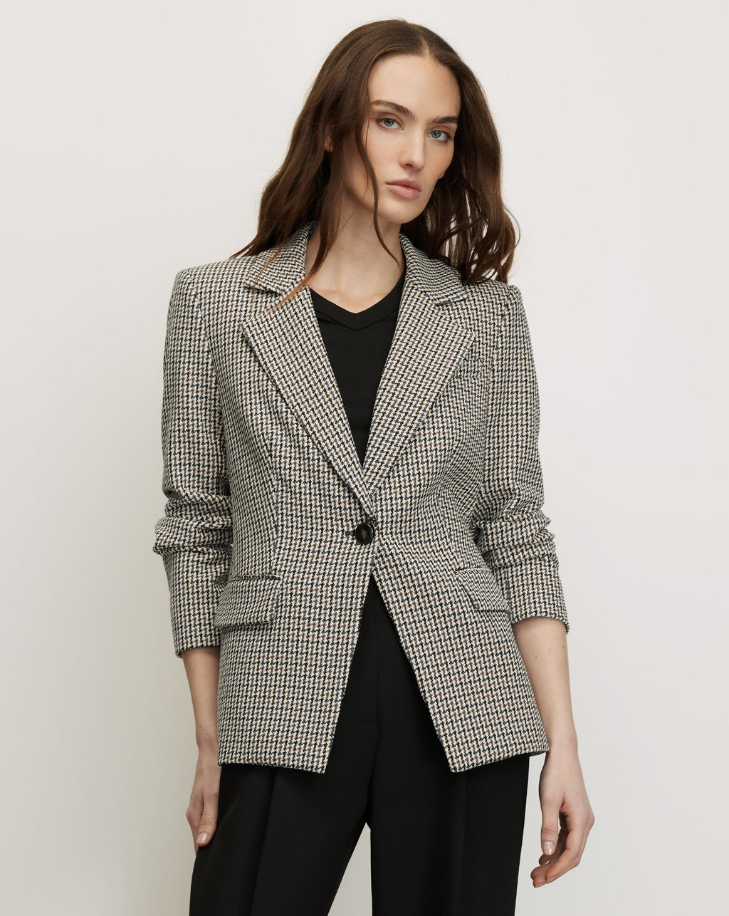 Veste en pied-de-poule à option de plastron Healy
