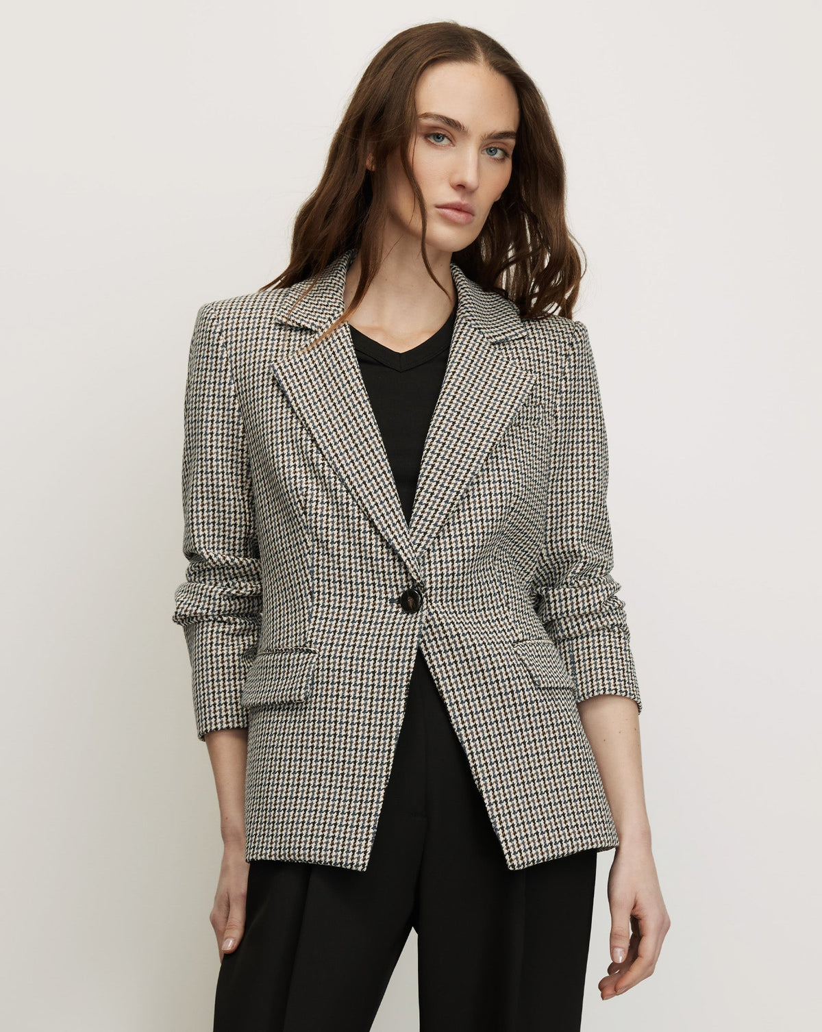 Veste en pied-de-poule à option de plastron Healy