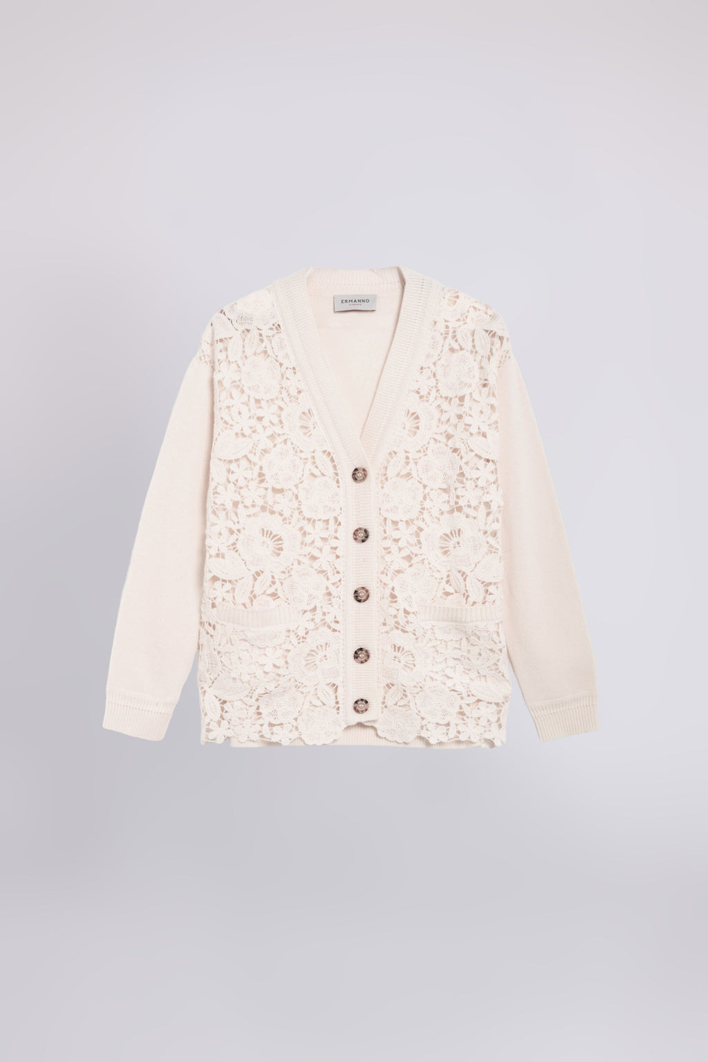 WOOL CROCHET LACE CARDIGAN