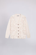 WOOL CROCHET LACE CARDIGAN