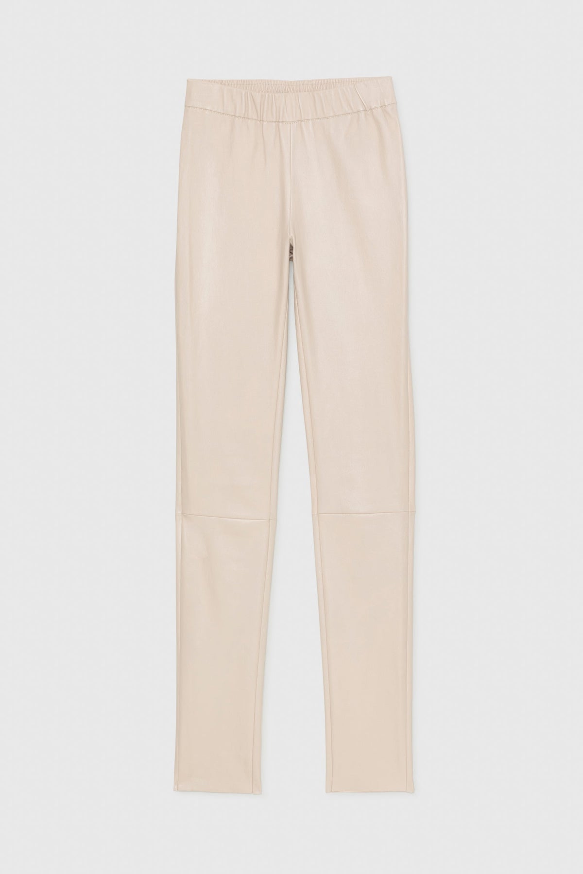 PERLEGGING en cuir coupe ajusté sable