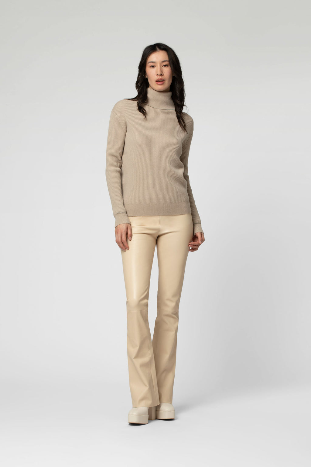 BEYINA leather legging slim fit