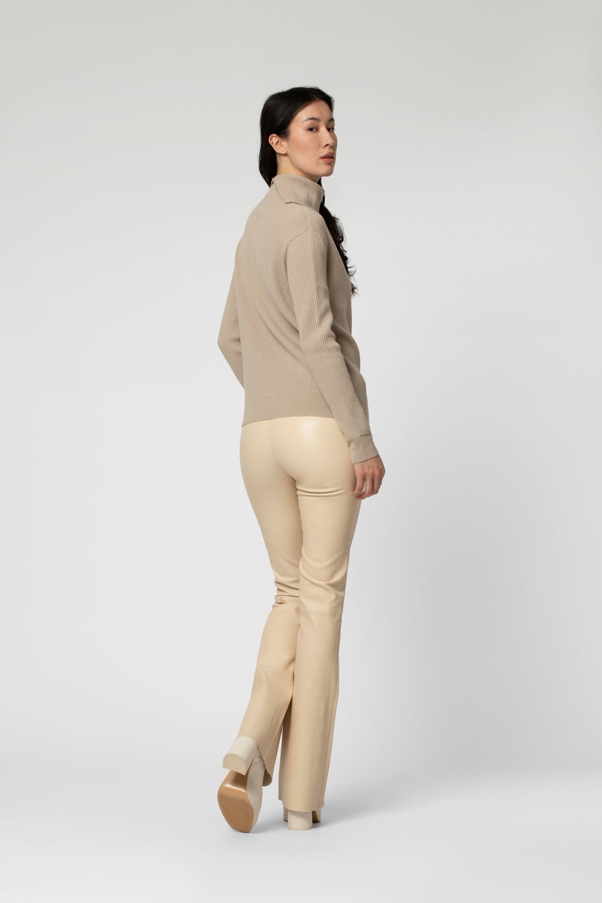 BEYINA leather legging slim fit