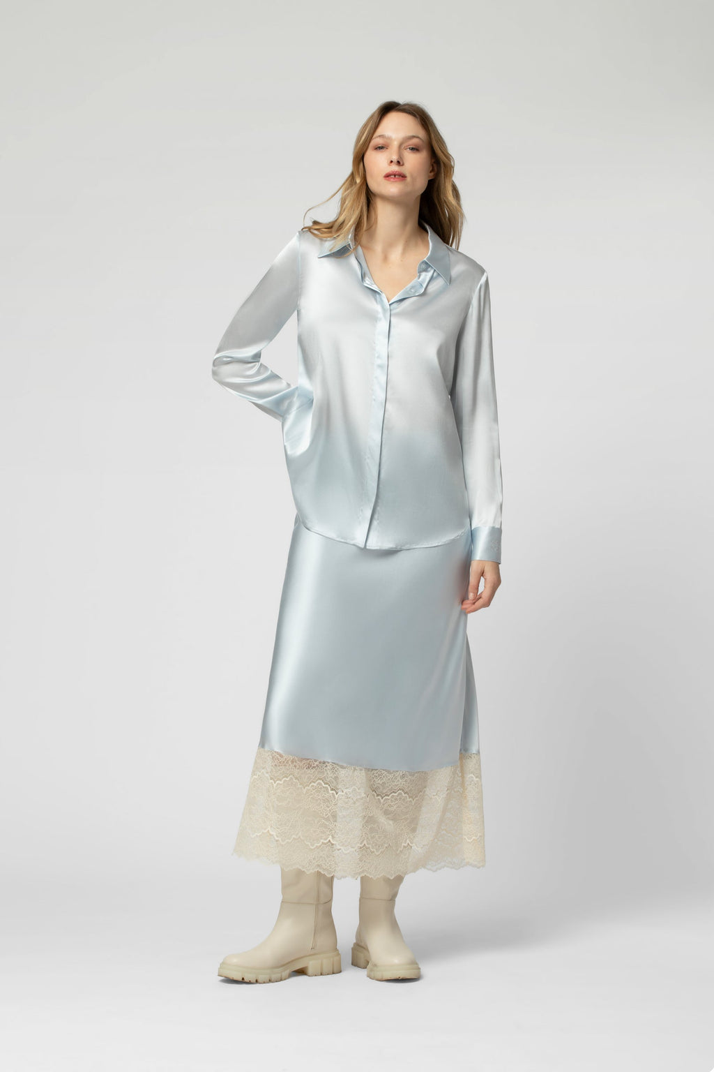 Chemise LEVY bleu ciel