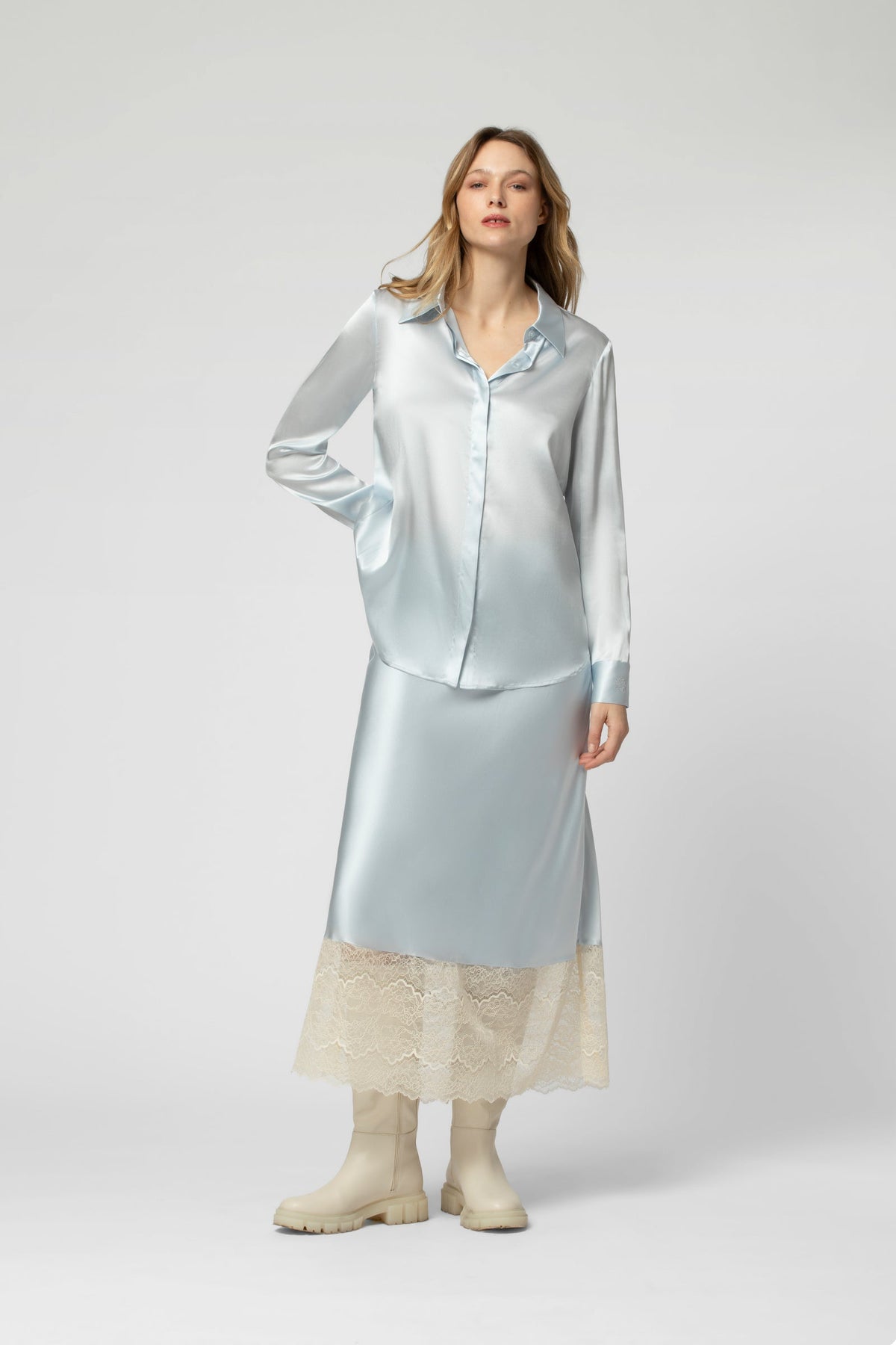 Chemise LEVY bleu ciel