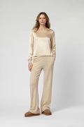 Long-sleeved TORONTO top beige