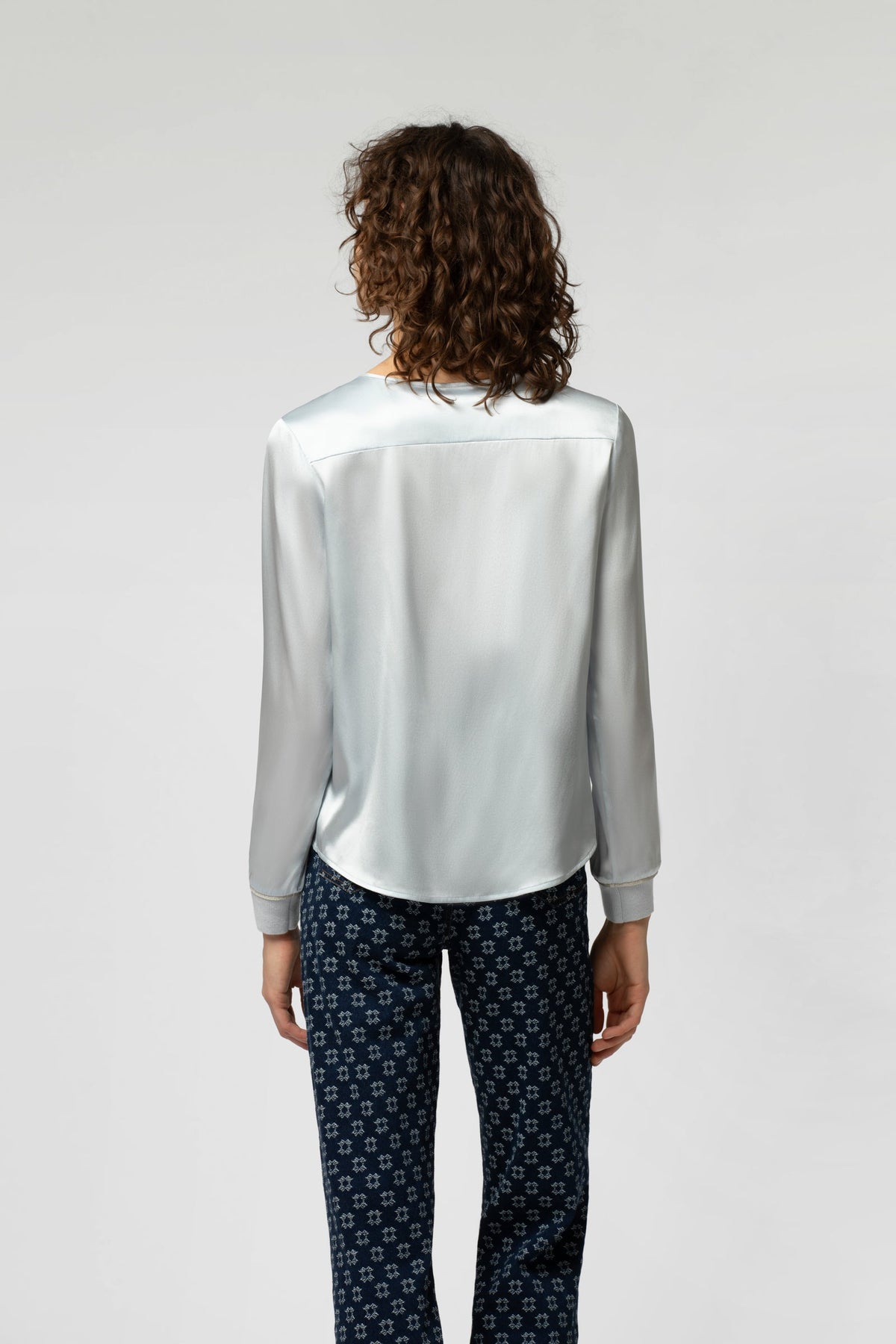 Top TORONTO manches longues bleu ciel