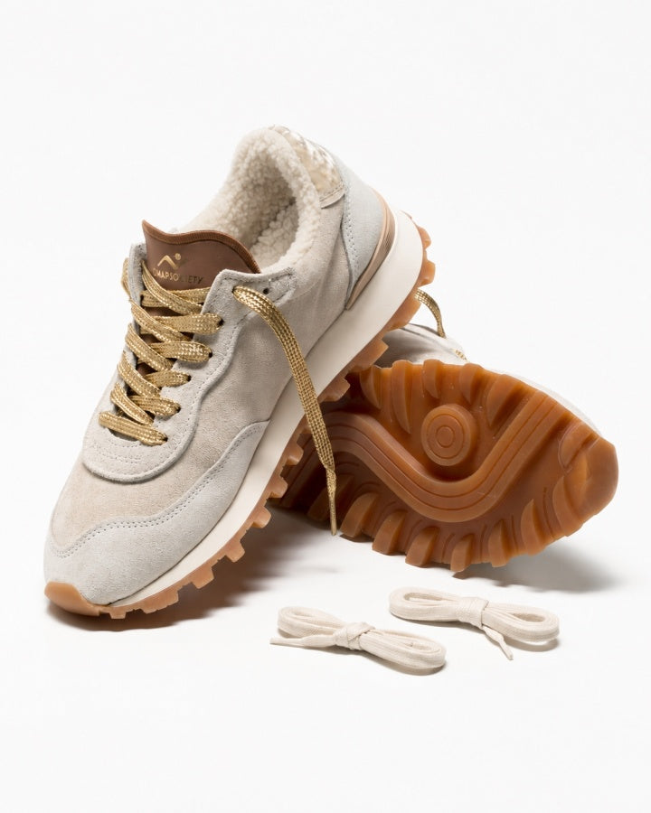 Sneaker VELOCE Deluxe Suede Suede Velvet Tab Teddy Lining, by Nomapsociety