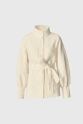 SHANIA Belted coat in double-face wool UP TO -5ºC