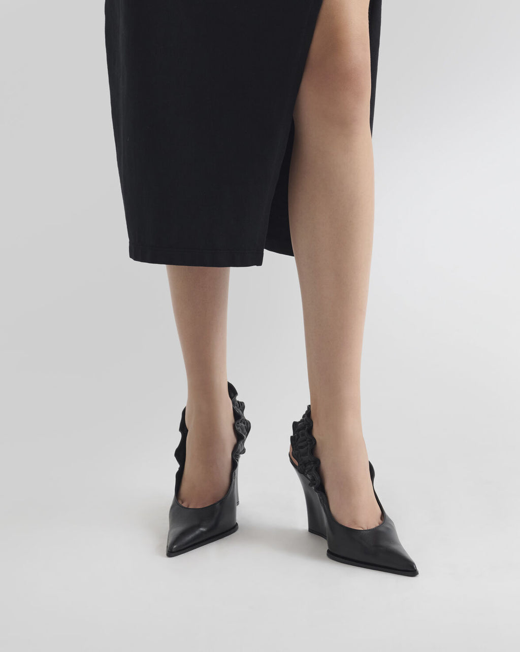 SLINGBACKS SMOCKBLACK