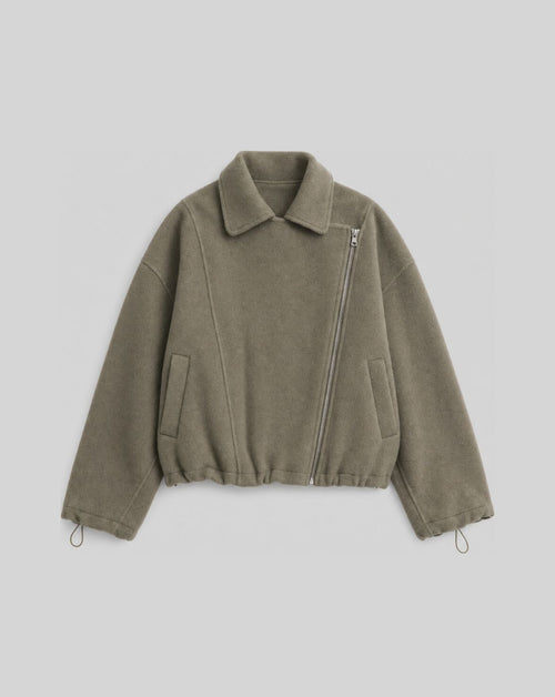 BLOUSON DOUBLE-FACE ASYMÉTRIQUETURTLE SHELL