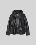 PARKA EN CUIR BLACK