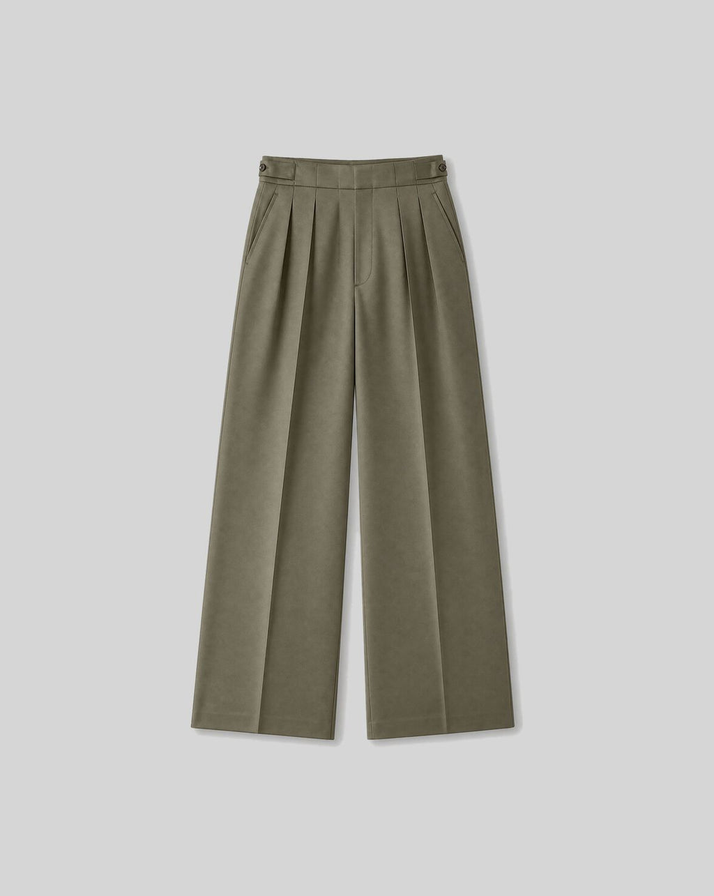 WIDE-LEG SATIN TROUSERS GRAPHITE