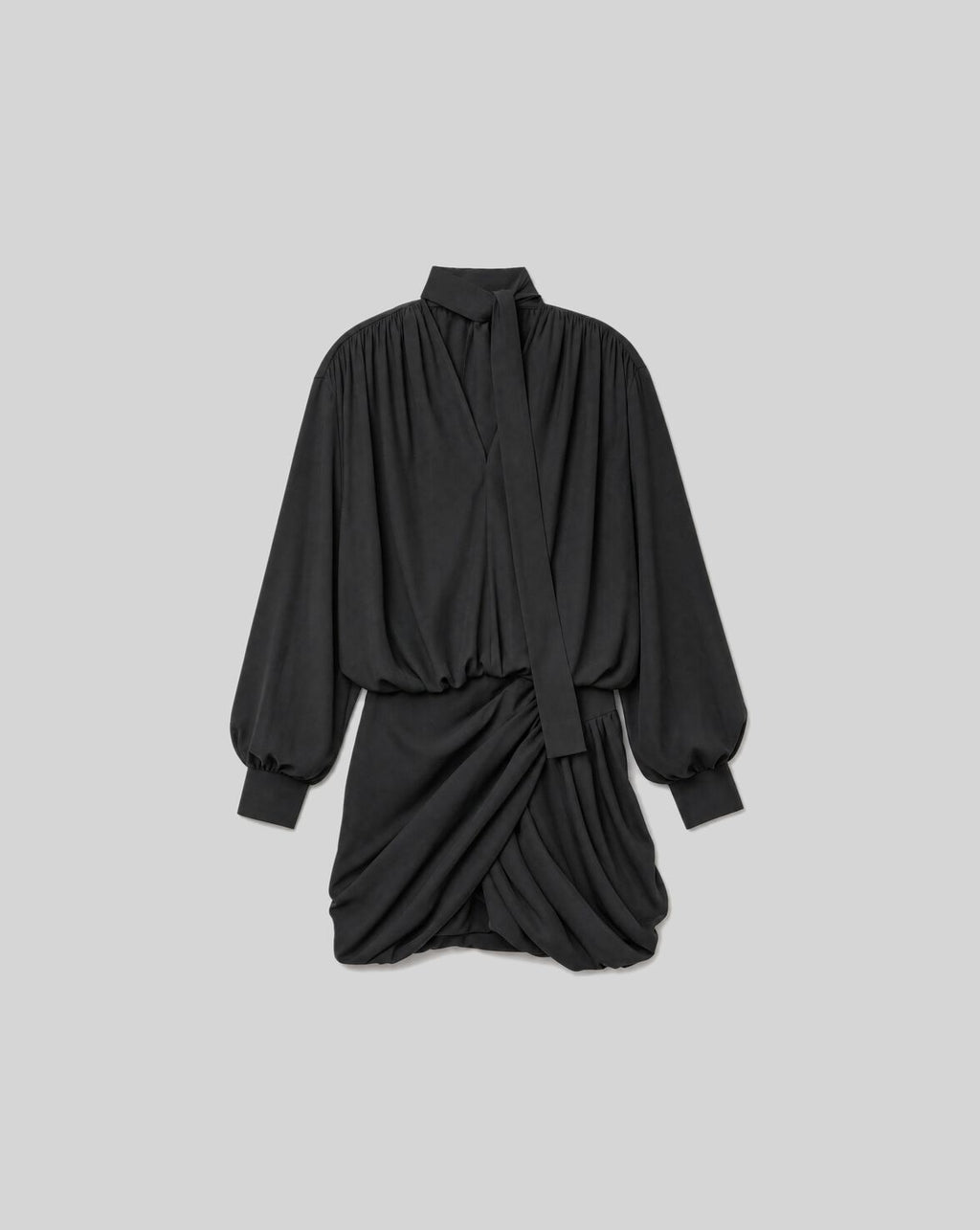 ROBE MINI DRAPÉEBLACK