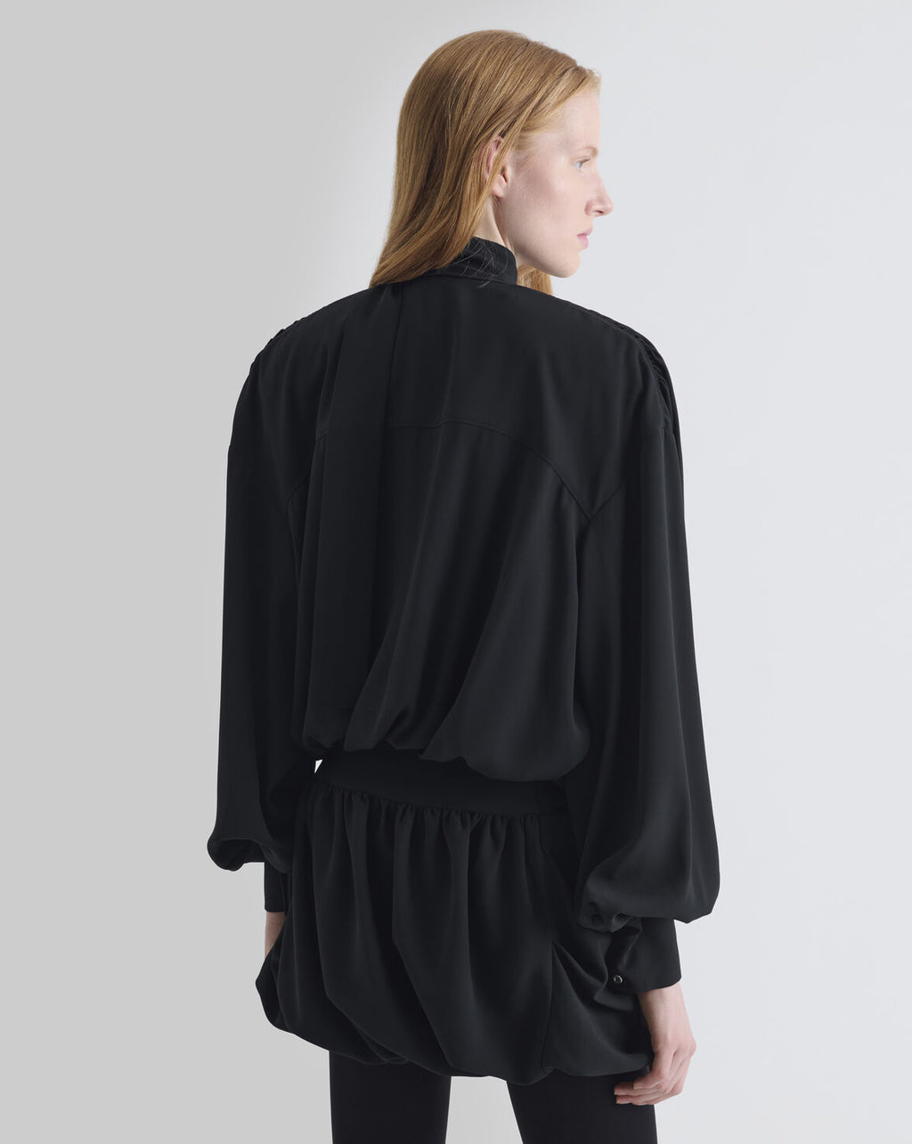 ROBE MINI DRAPÉEBLACK