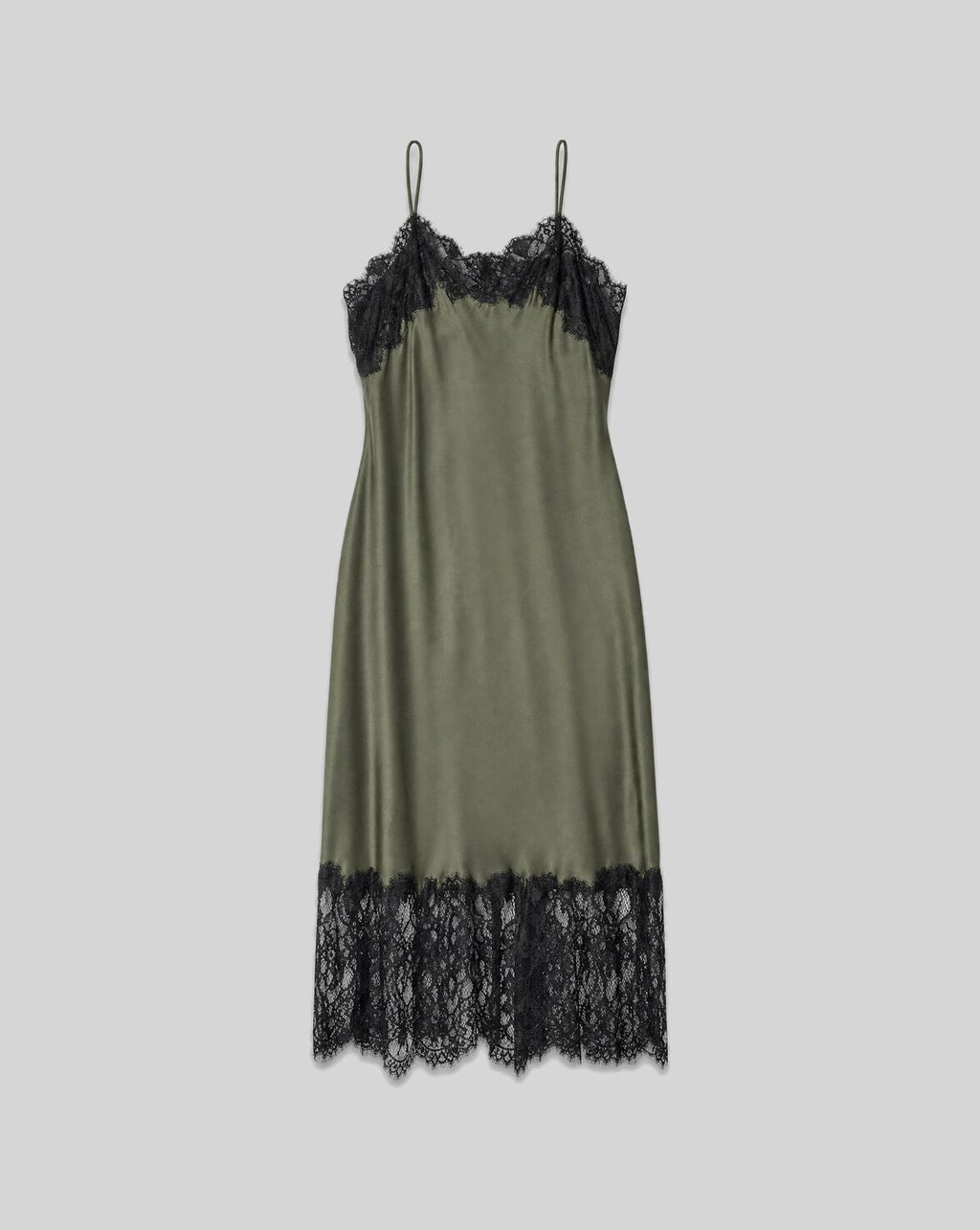 ROBE MIDI EN SOIE ET DENTELLELICHEN
